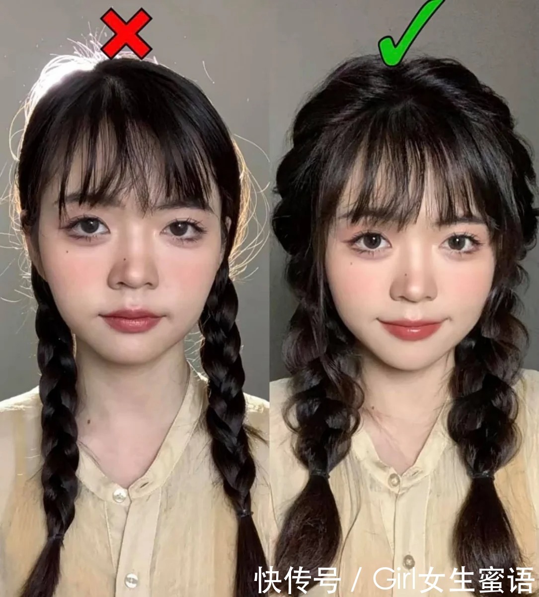 步骤|2款高回头率发型正确绑法:双马尾辫这样扎才能告别土气LOOK!