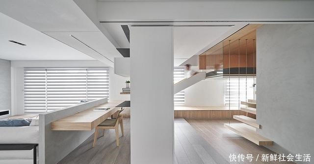 走廊|这是我见过最干净的家,将卧室悬空,完工堪比多间房,太实用了!