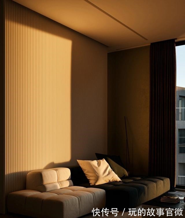 气度|极简一居，以波纹板做背景墙，有高度，也有气度！