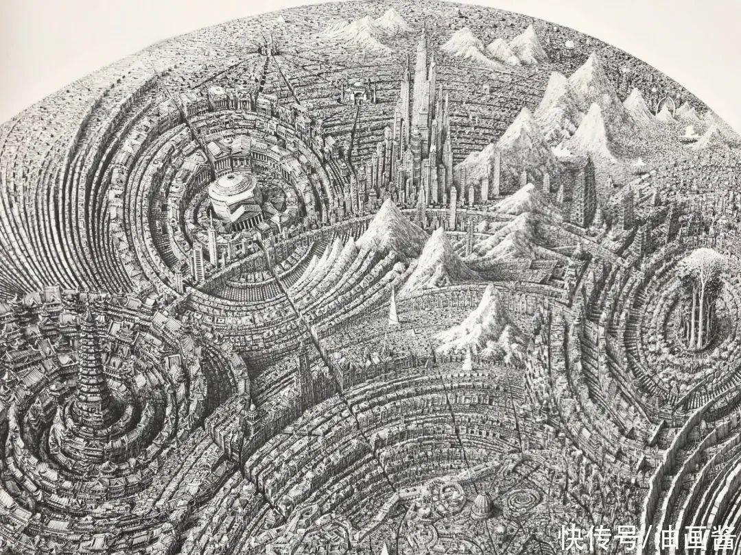 作品$这幅素描耗时1年半,画完后直接“封神”,网友:眼睛都看不过来