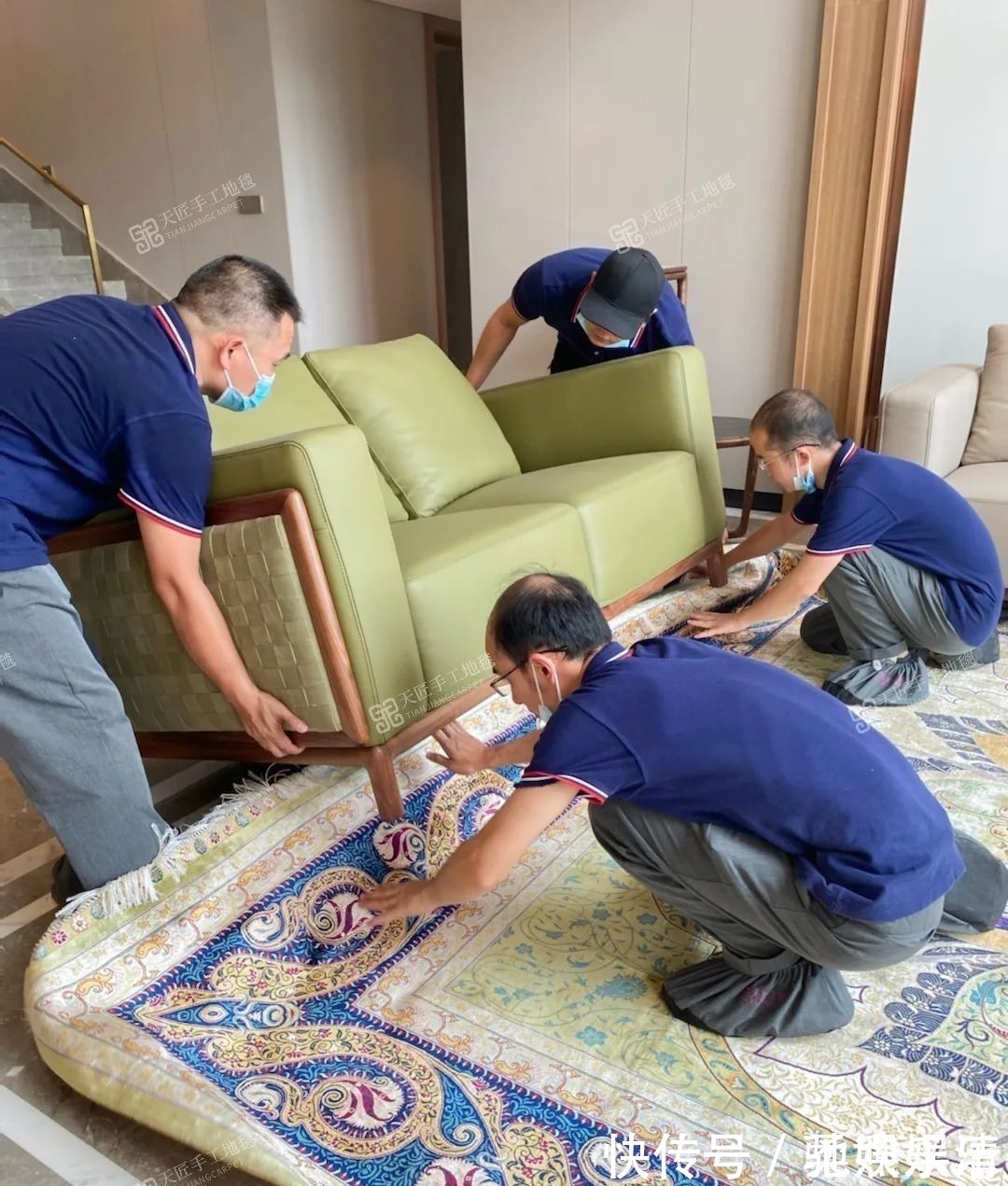 手工|手工地毯在别墅业主圈火了,听说还能免费上门试铺