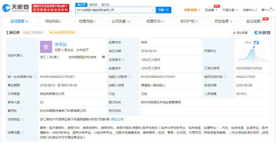 医院有限公司|网红小冉抽脂感染去世 天眼查显示涉事公司曾因医疗违规被处罚