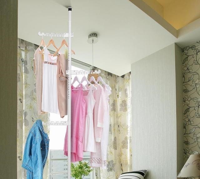 阳台|阳台和客厅打通后,衣服晾哪里?5种办法解决,让你不再困扰!