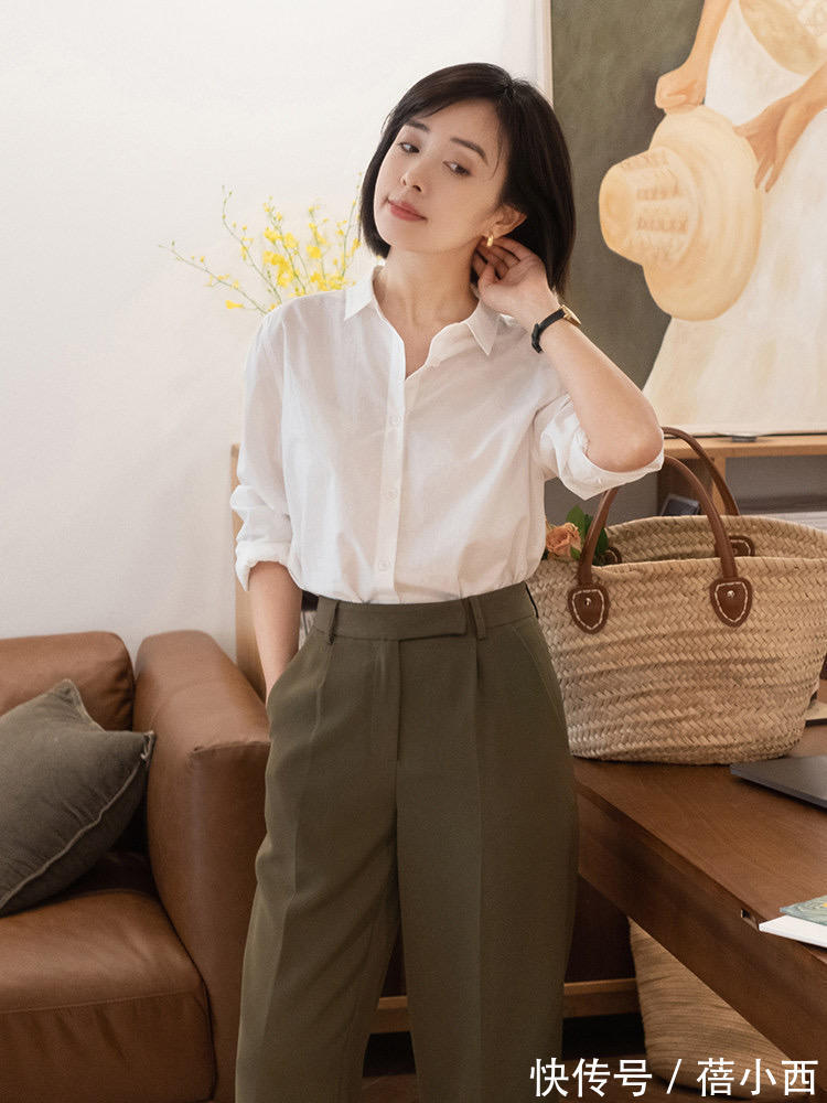 穿搭|建议30+女性多穿“衬衫”,搭配半身裙、牛仔裤、阔腿裤都很高级