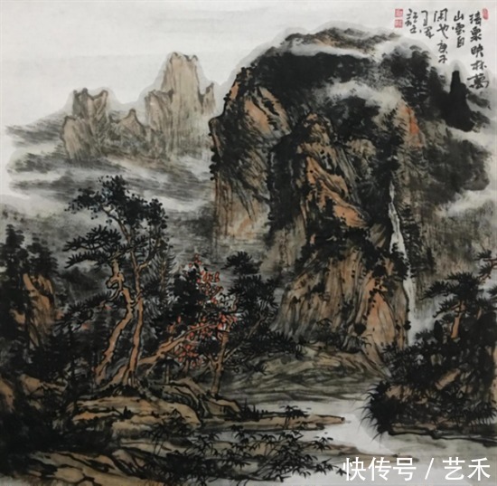 娄师白#古风新韵?意境深远——著名画家张卫军山水画作品赏析