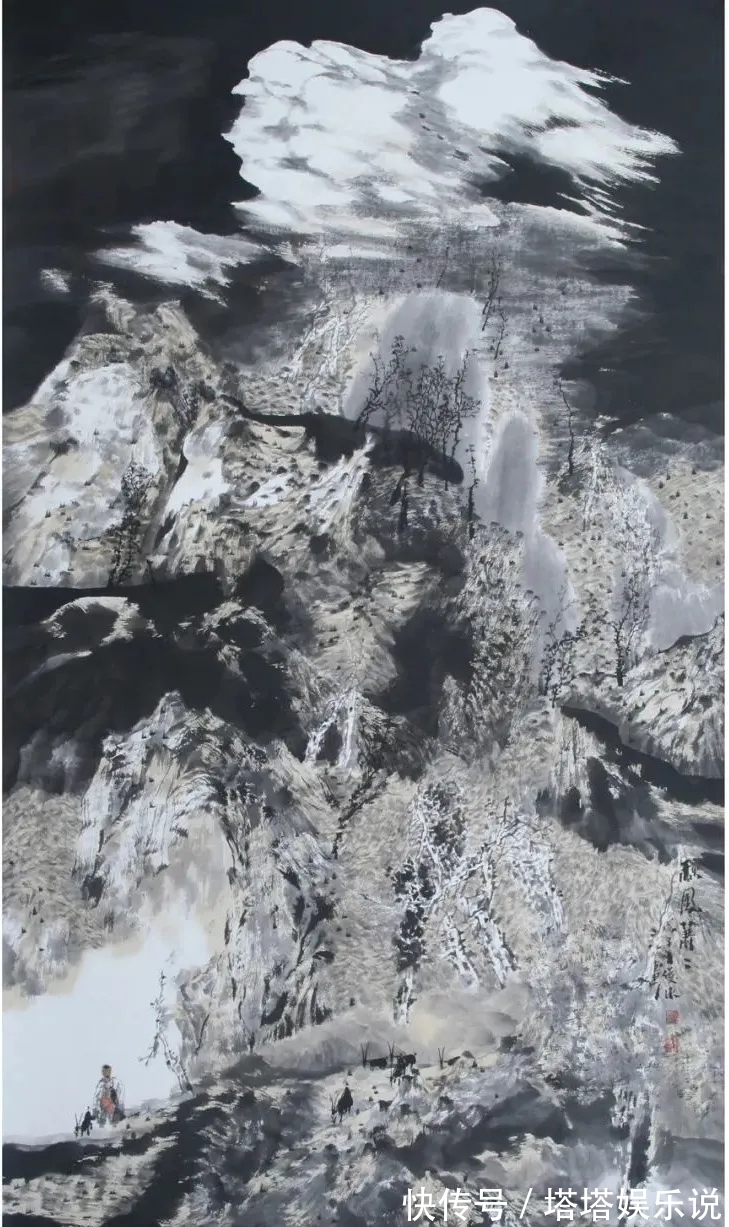 山水画!玄妙|薛俊水山水画