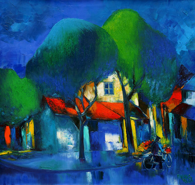 美术学院@越南画家Dao Hai Phong色彩艳丽的绘画作品