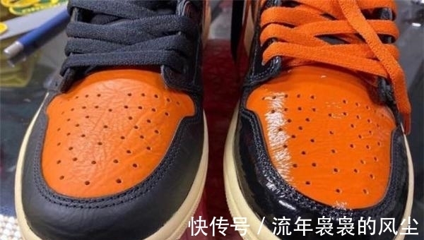 猪油 猪肉贵了？猪油AJ却便宜了！AJ1猪油扣碎3.0真假对比，细节讲解