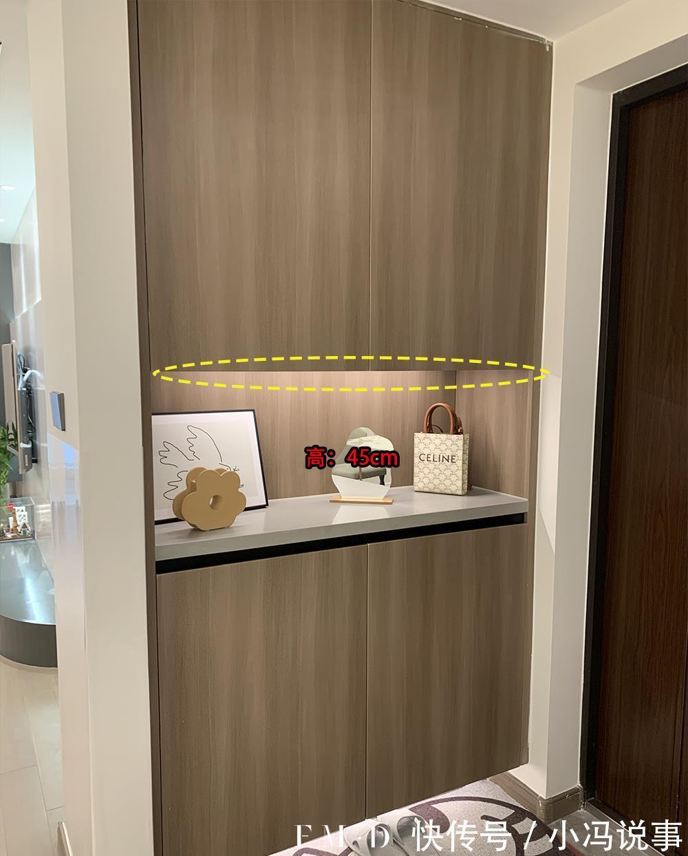 储物型|以后我会装玄关了,过道两边墙装柜子,“二字型布局”给足体面