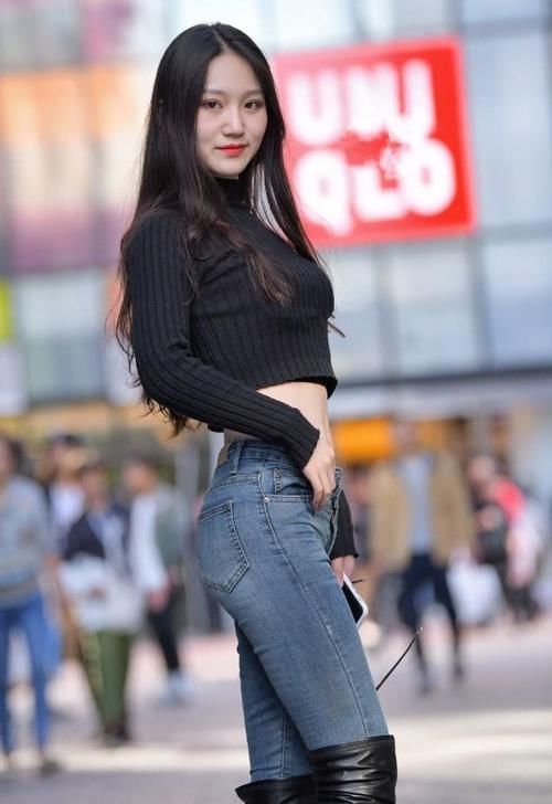小蛮腰|美女穿剪一刀毛衣,时尚高级又新潮,穿出个性魅力