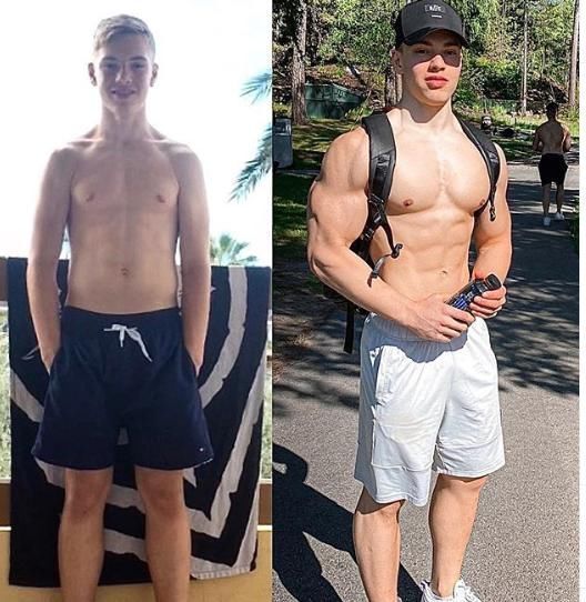 一身肌肉|他14岁开始健身，18岁一身肌肉炸裂，却被网友嘲健身早，长不高