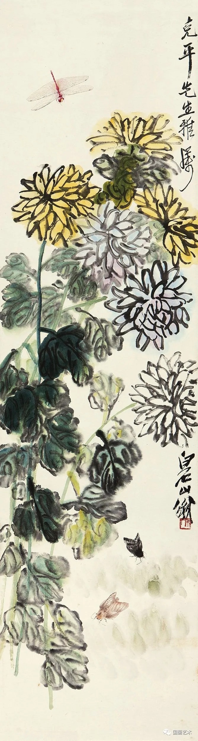 菊花$齐白石一生画菊很多,你知道成交价最高的菊花作品是哪幅吗?