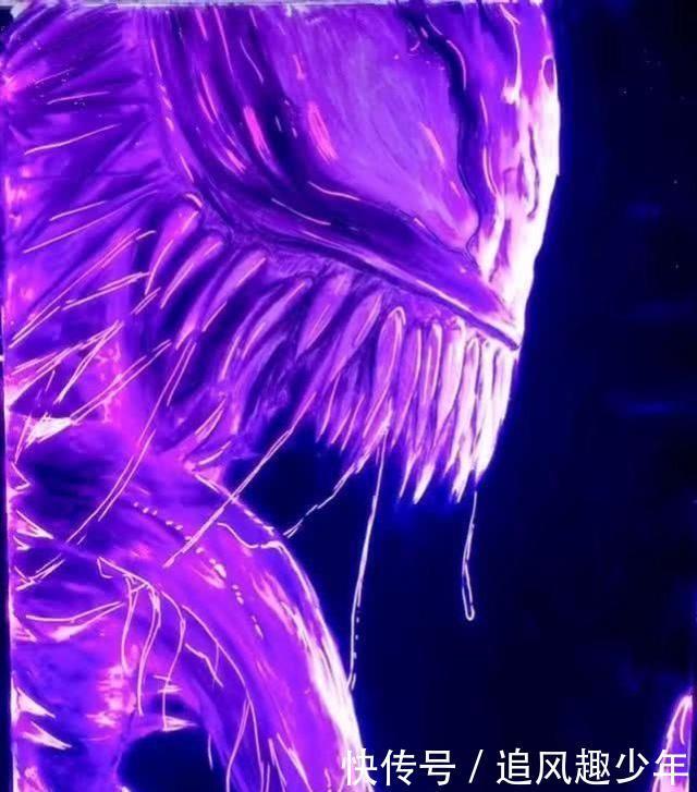 炸裂|美术生手绘荧光毒液,被吐槽“小学生”水平,成品效果炸裂!