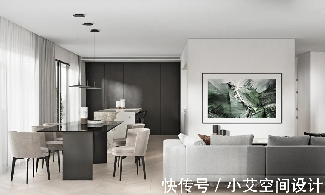 现代|150㎡现代极简设计,展现静态美