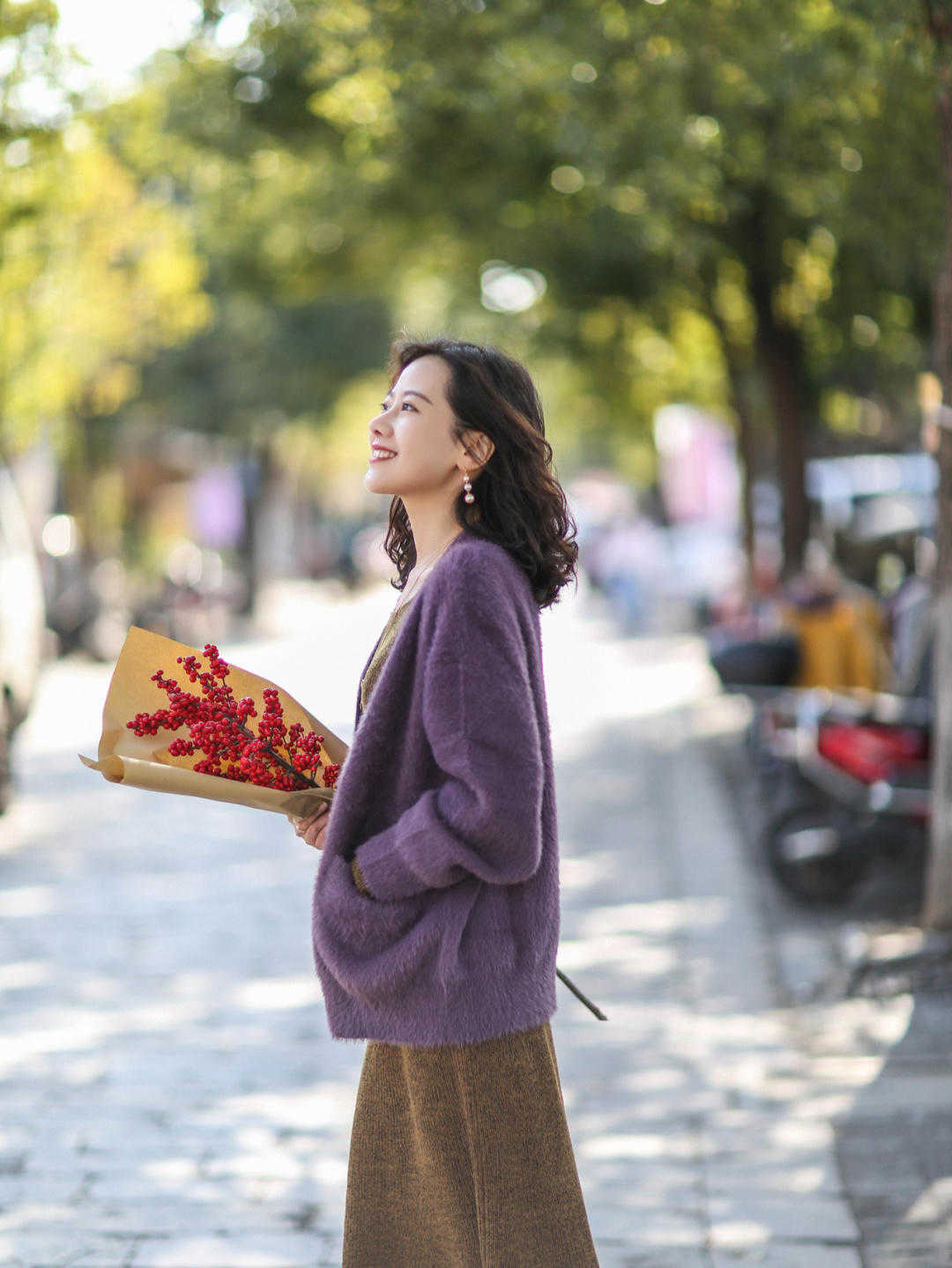 小姐姐|秋冬,穿针织连衣裙魅力全开,高级优雅又洋气,漂亮大气