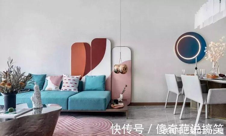 简约|85平现代简约,低饱和度多色彩,简淡雅而又清新自然!