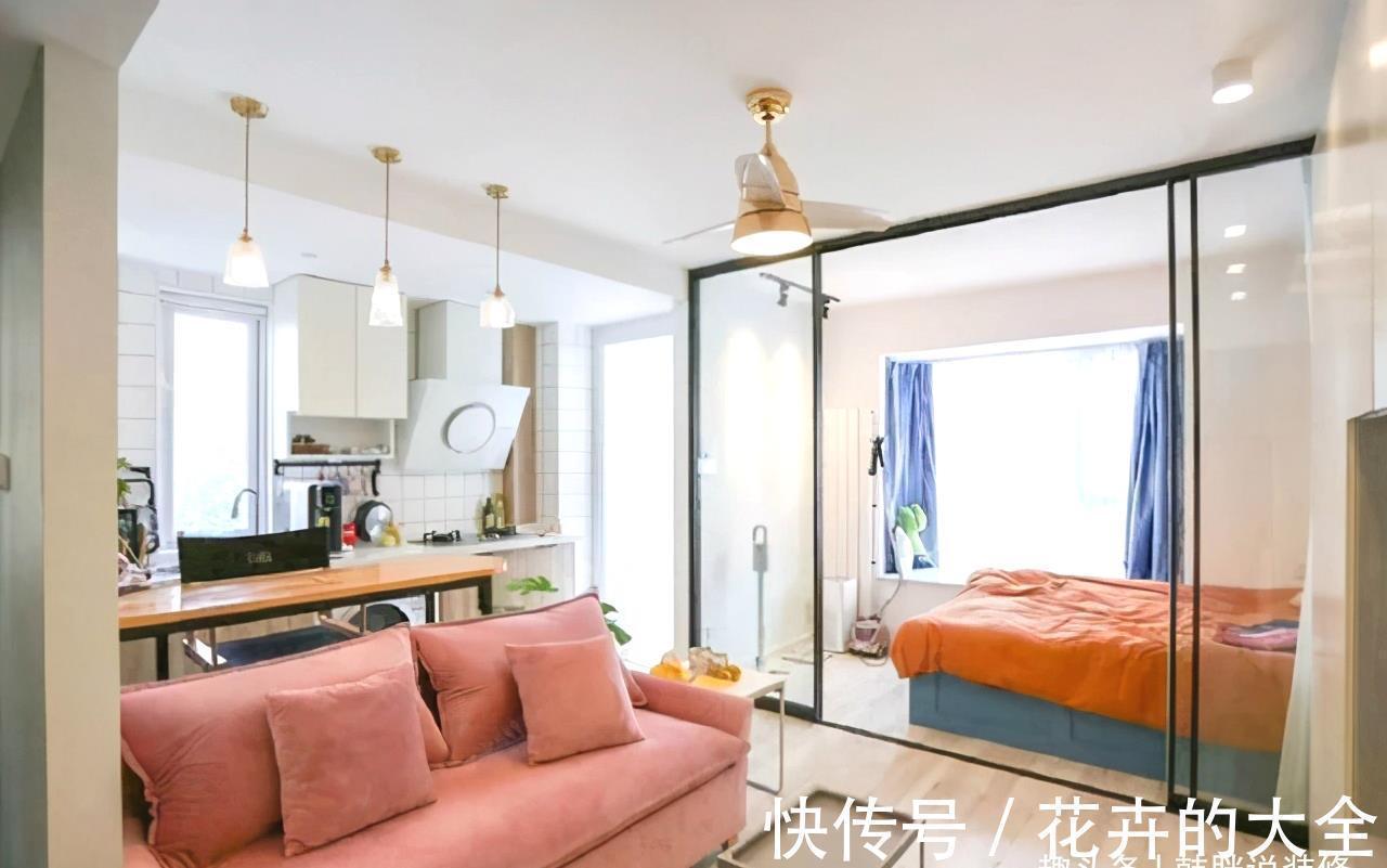 工作台|32岁买了第一套房子,45㎡单身公寓,麻雀虽小五脏俱全,知足了