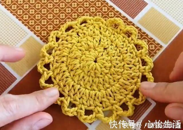 茶桌加只小毛线垫，档次提一大截，只要5分钟就钩织完