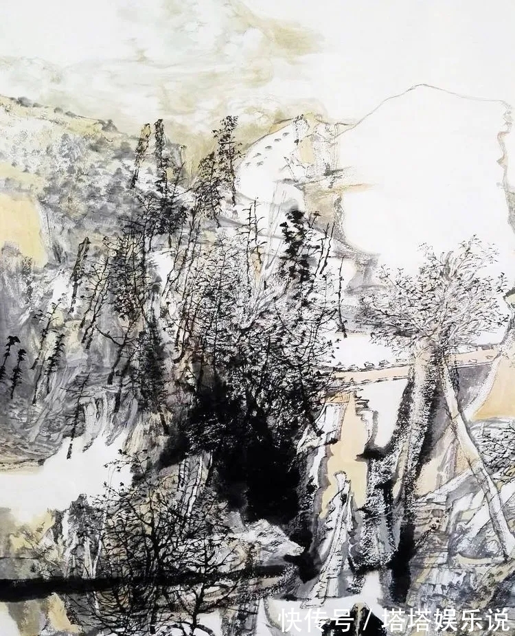 山水画!玄妙|薛俊水山水画