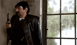 |搞笑GIF:看什么看?赶紧来救我,真装不下去了