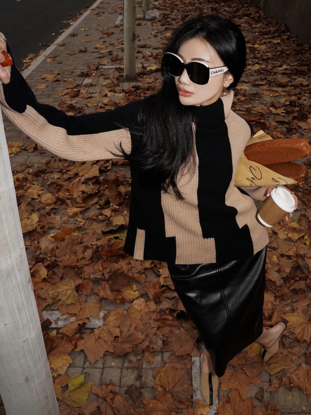 黄黑皮|这些才是“高领毛衣”的正确打开方式,保暖舒适显气质,百搭时髦