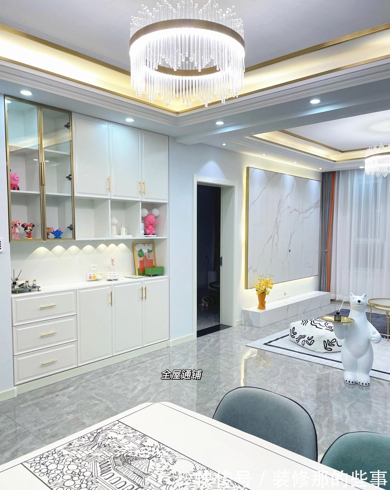 岩板|自己设计自己装修，90㎡只花10万，布置完家具软装效果远超20万