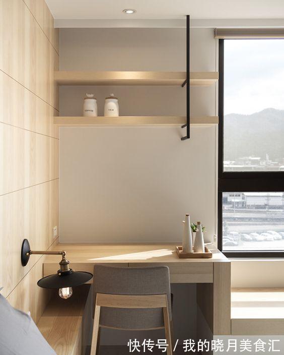卡座|飘窗先砸了,做成卡座和书桌组合柜,不到1㎡的飘窗空间实用多了