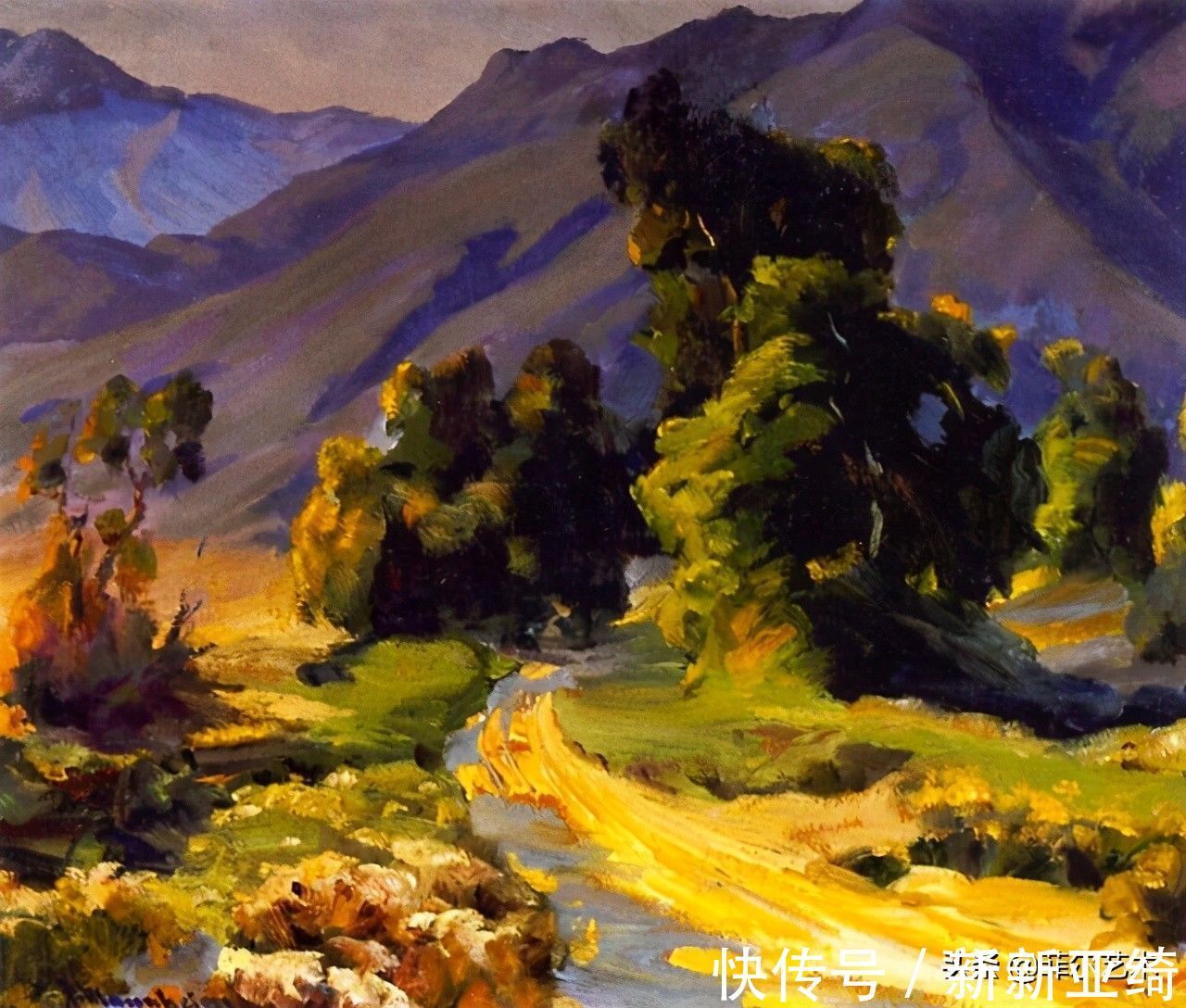 马鞭草|德国裔美国艺术家和教育家让·曼海姆风景油画作品欣赏