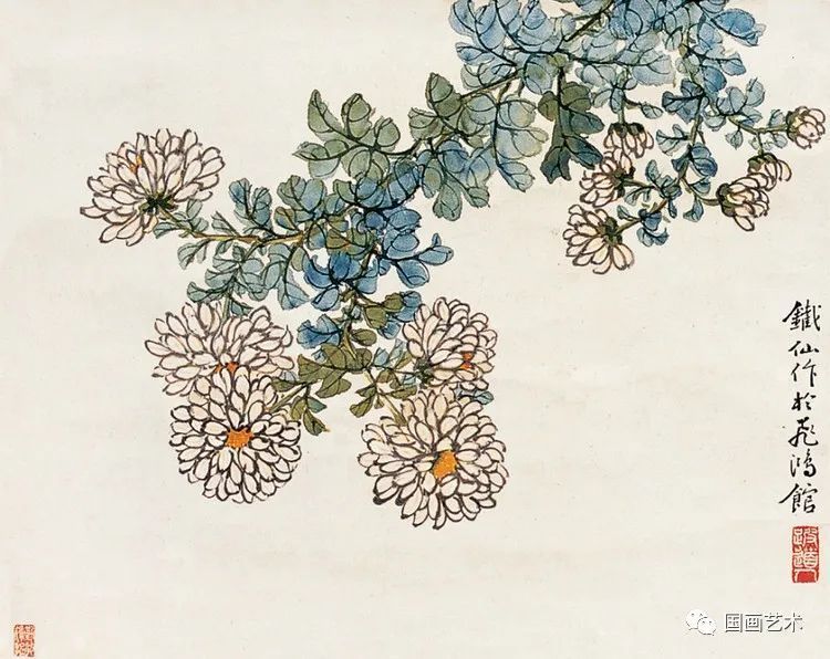 秋菊@跛道人笔下的秋菊,明媚绚丽