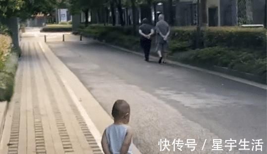 小手手|“老干部宝宝”出门溜达,背着手屁颠屁颠跟在后面,模仿到了精髓