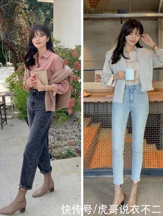 看似低调普通的小脚裤，搭对了原来这么时髦洋气，一裤多穿好实用