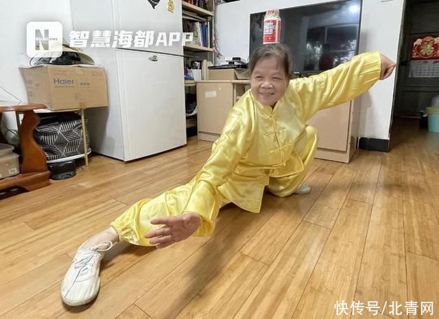 山水画|花30年练太极，福州七旬老太一字马惊艳全场