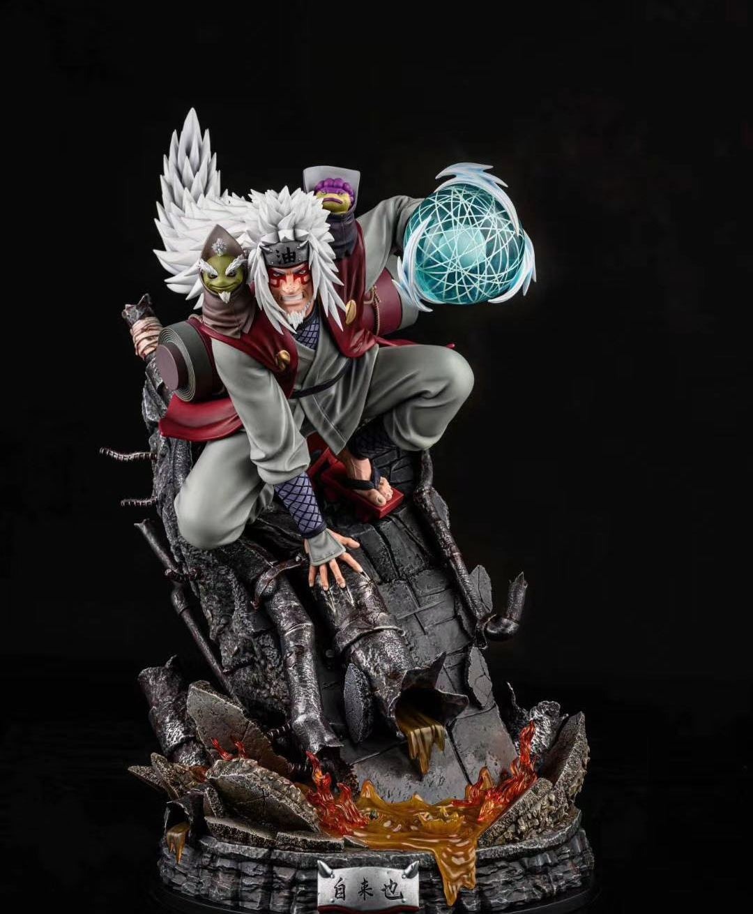 款手办|《火影》仙人模式手办,自来也最丑,千手柱间帅过鸣人