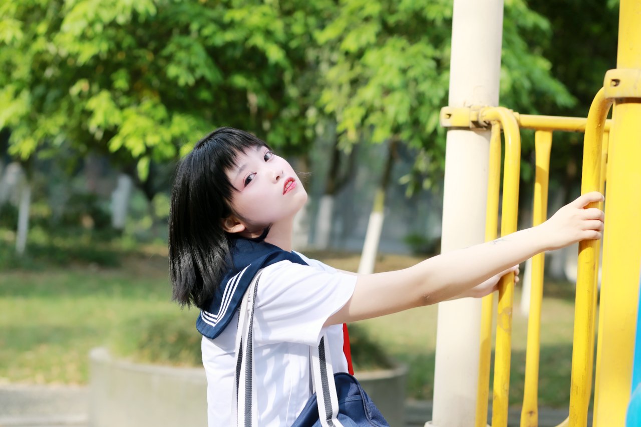 JK制服，青春美少女