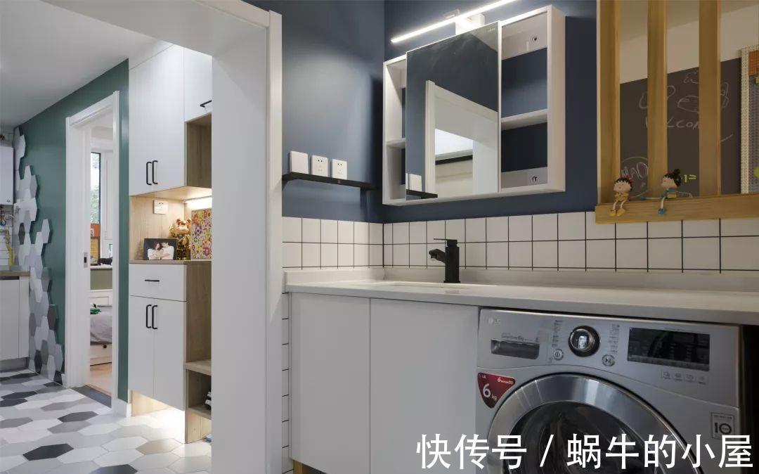 屋主|67平北欧风小户型二居室,舍弃茶几用餐桌代替,更加清新舒适