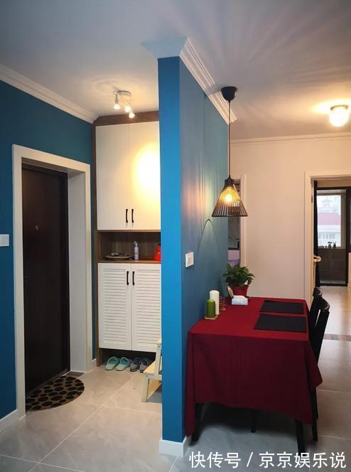 婚房|87㎡婚房,老婆坚持给门口设堵墙!入住才知实用,全屋温馨极了