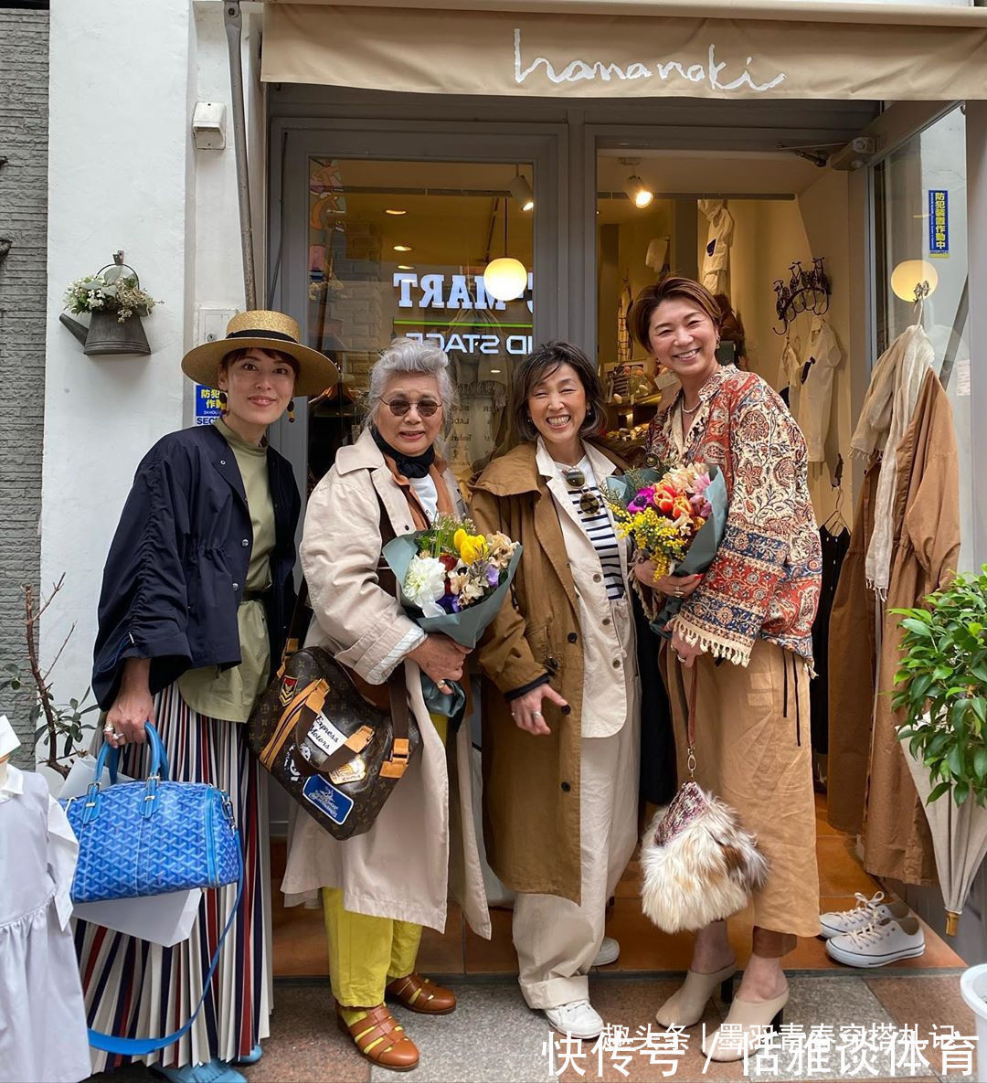 亮色系|日本82岁奶奶火了,身材发福但穿衣简约时髦,网友:比穿旗袍好