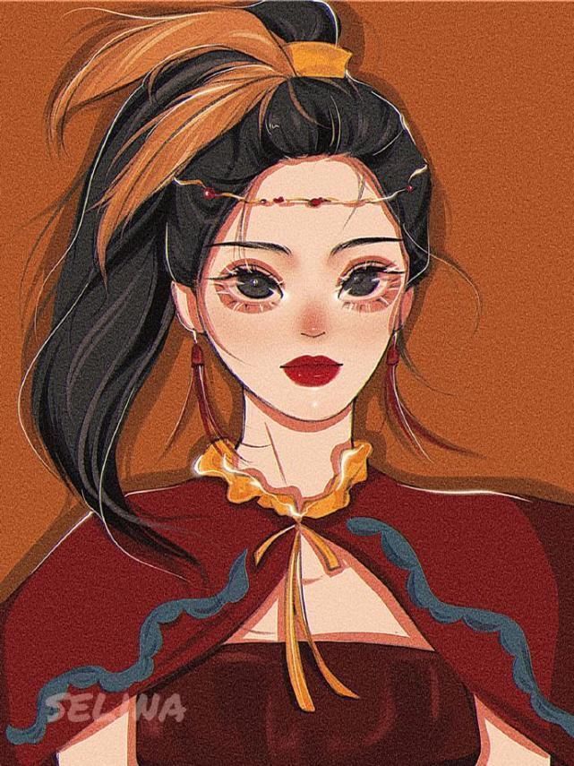 乐佩公主|迪士尼公主宫廷风头像,艾莎和乐佩像闺蜜,花木兰英气满满