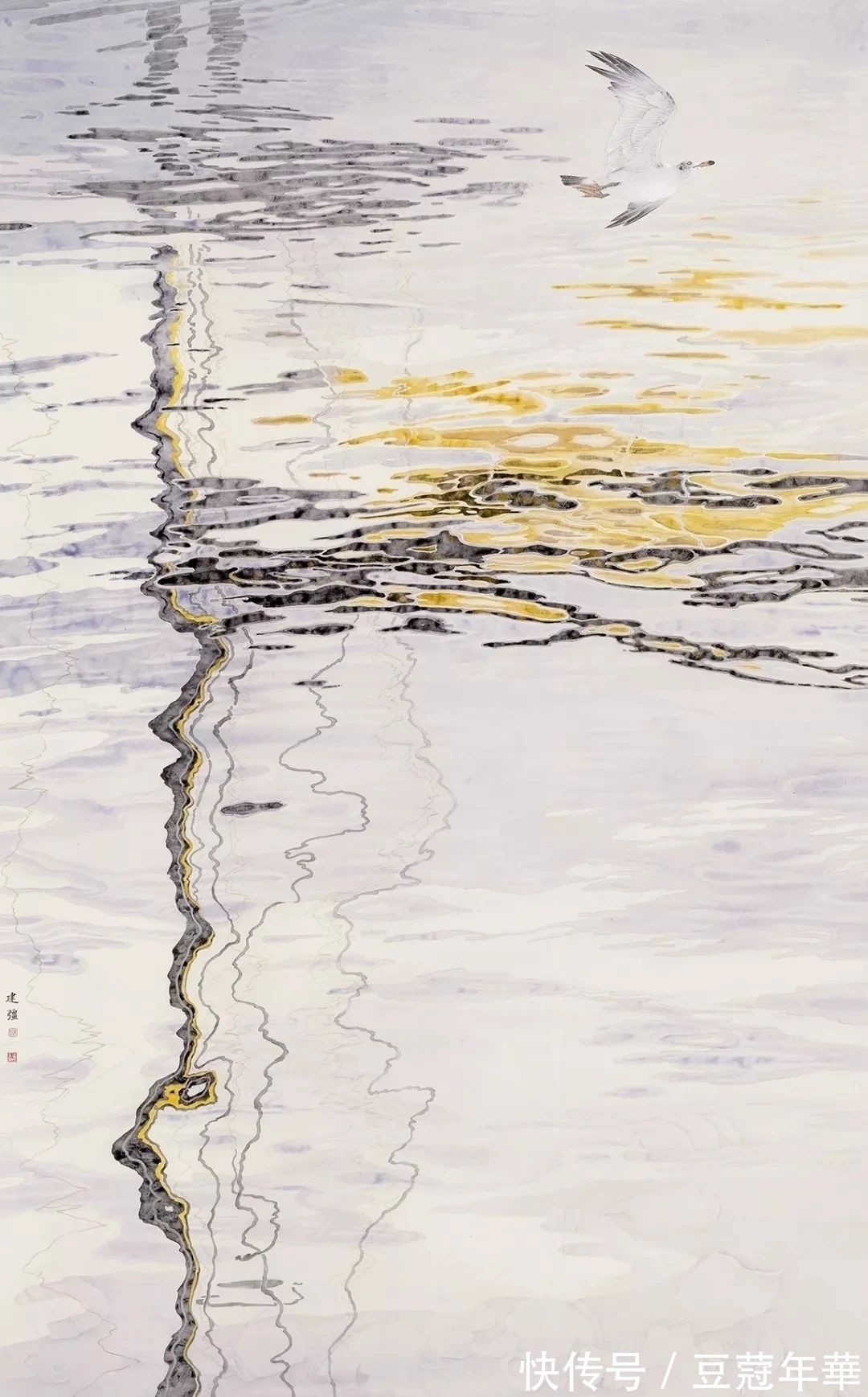 唯美!陈建强的花鸟画造境唯美,引人踏入清雅之境