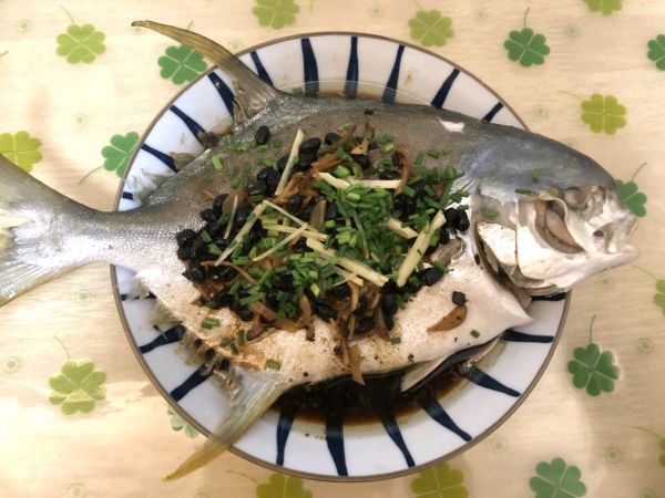 清蒸豆豉|清蒸豆豉金鲳鱼
