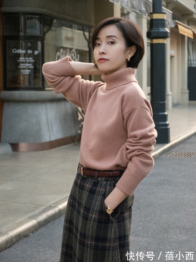 开衫|Chic!高级!秋冬还是穿毛衣最温柔,搭配半身裙、裤子打造好气质