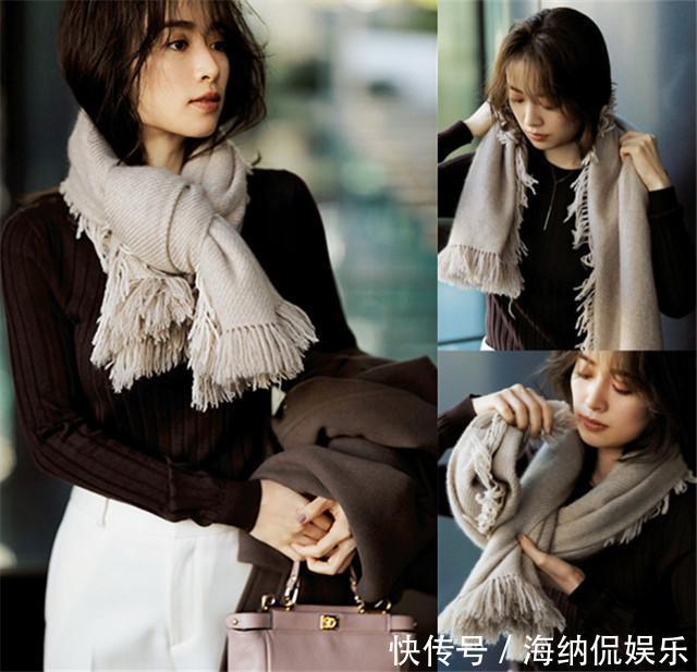 真服了日本女人会打扮,一条围巾戴出高级感,难怪冬日更迷人