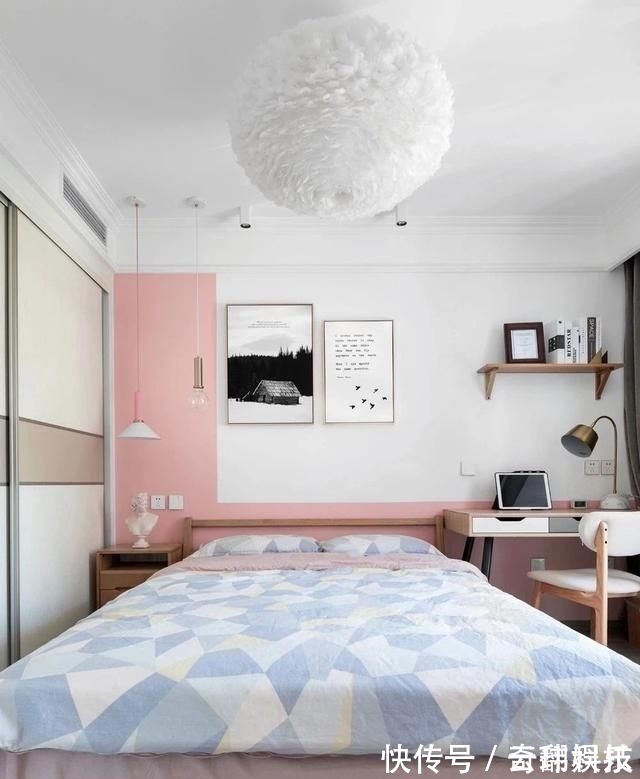 石膏线|58㎡小户型,一居改两居空间越变越大,客厅装成小书房孩子超喜欢