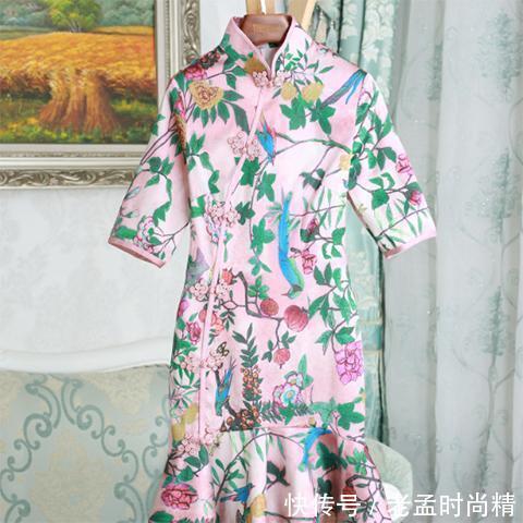 立领 微胖的女人,都知道穿旗袍连衣裙为自己加分,不想试试吗