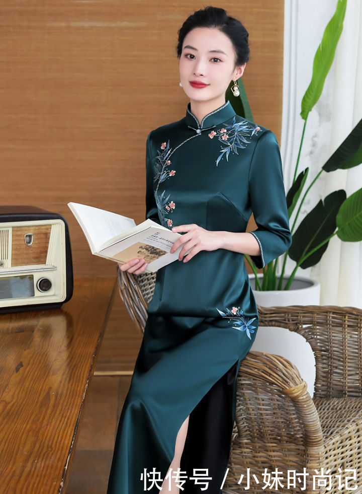 女人味|桑蚕丝旗袍裙, 活色生香, 独显女人味