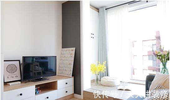 干湿分区|50平米小户型欧式风，客厅加个地台，好看又实用