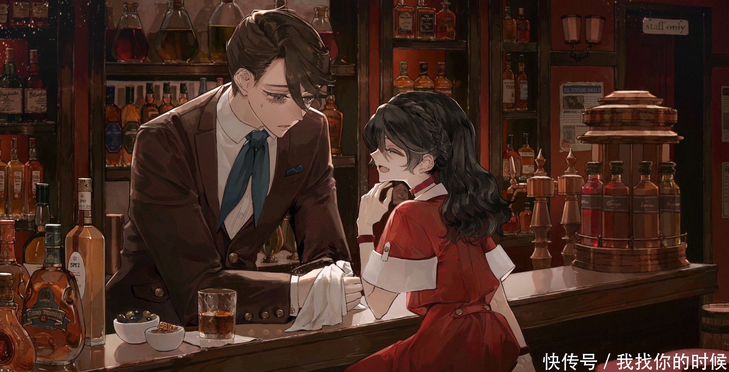 Pixiv:年龄有差距的二人。青年与少女插画特辑。