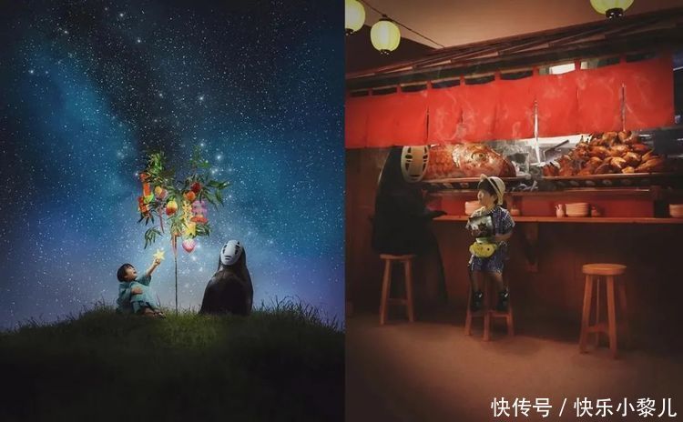 奥特曼|日本“创意妈妈”,带6岁儿子P图大玩“穿越”,置身宫崎骏漫画