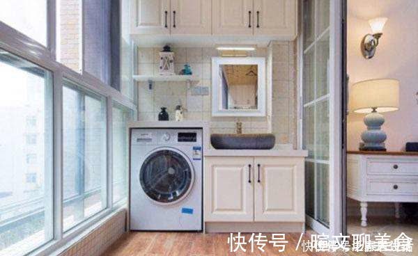 阳台|房子装修不要把洗衣机放阳台了,外国家庭都这样摆,后悔我家放错