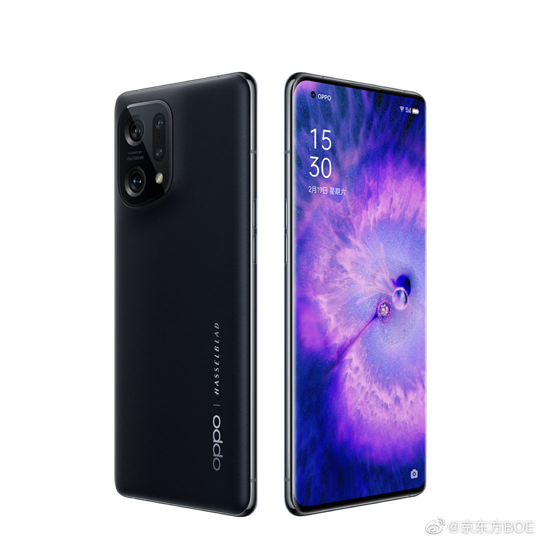 OPPO|京东方：独供 OPPO Find X5 新一代柔性四曲屏